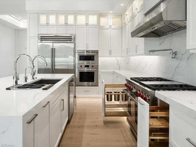 Custom cabinets with built-ins
