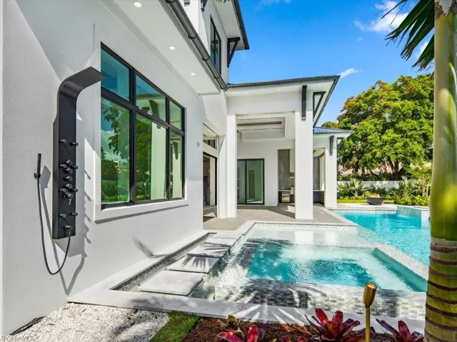 multi-head outdoor shower