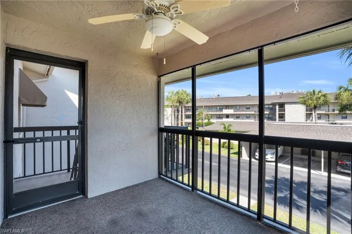 Front porch with access via outside front door and slider in kitchen