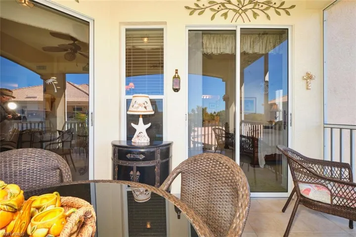 Patio / terrace featuring ceiling fan