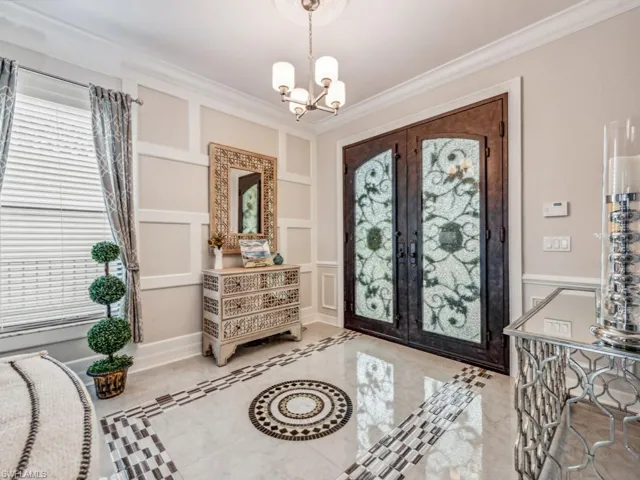 Gorgeous, grand entrance with heavy metal doors. Upgraded everything!
