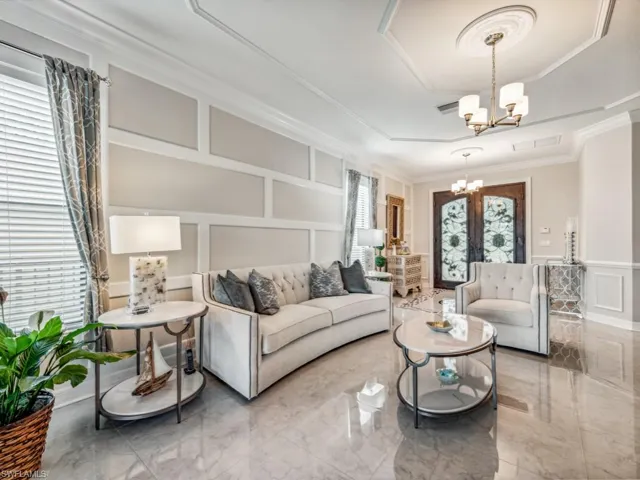 Living room with tons of natural light.