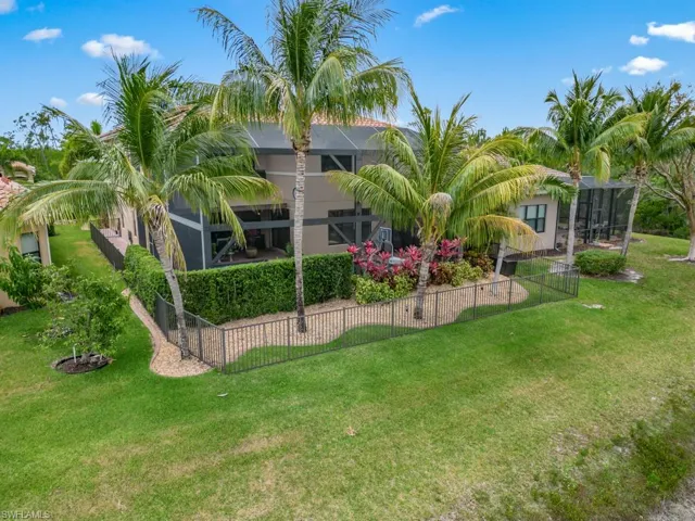 Rarely available fenced yard within a gated community.