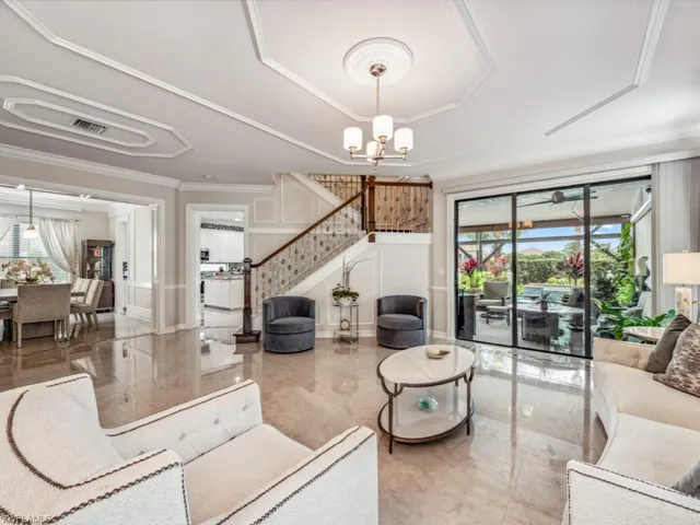 Elegant and neutral decor...home can be bought mostly furnished.