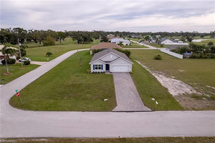 Aerial view of residential area