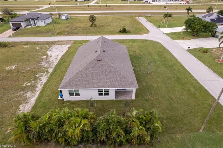 View from above of property