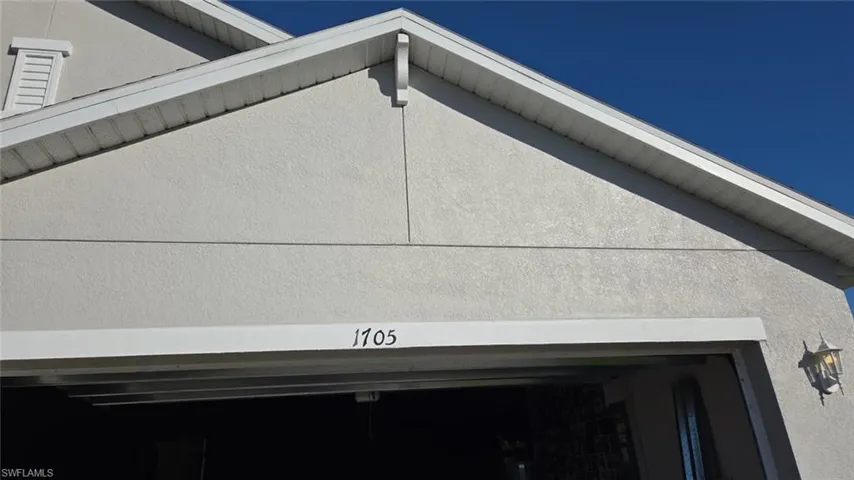 Exterior view of stucco siding