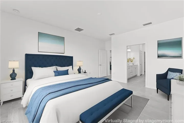 Master Bedroom Virtually staged