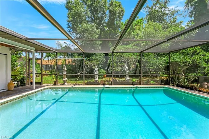 Swimming pool with a lanai