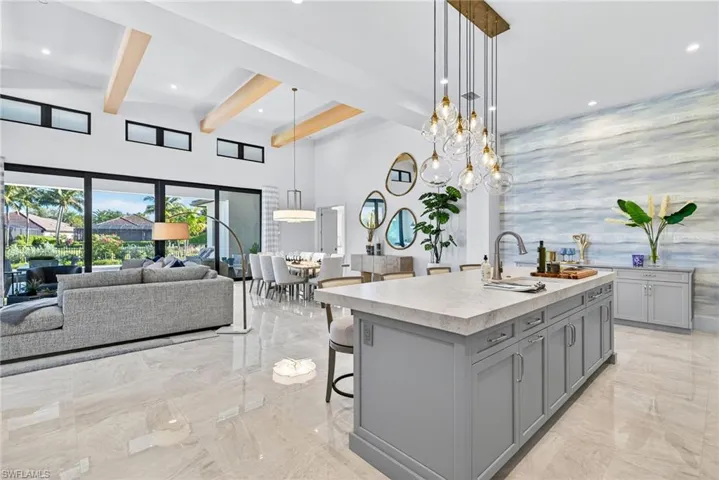 Breathtaking open-concept living space exemplifies modern luxury