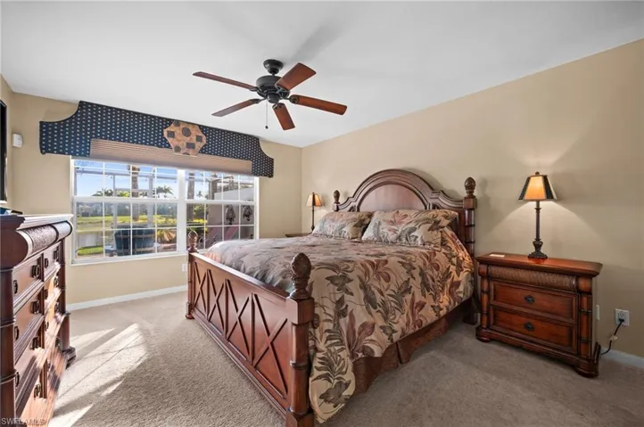 Spacious primary suite