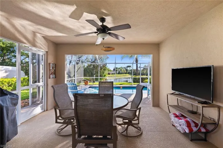 Spacious screened lanai designed for year-round enjoyment and effortless entertaining.