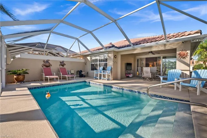 Your own private heated pool overlooking the lake—perfect for relaxing or hosting.