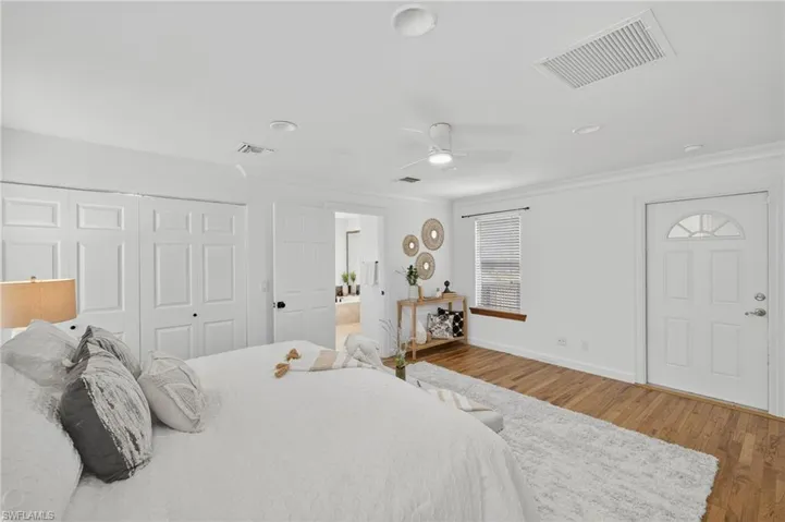 Large master suite with a huge walk in closet and spacious master bathroom