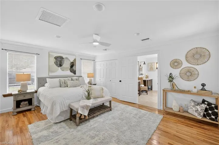 Large master suite with a huge walk in closet and spacious master bathroom