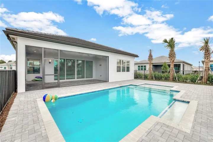 View of pool with a patio