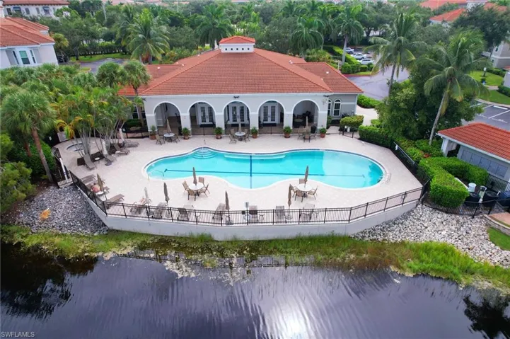 View of pool featuring a patio area and a water view