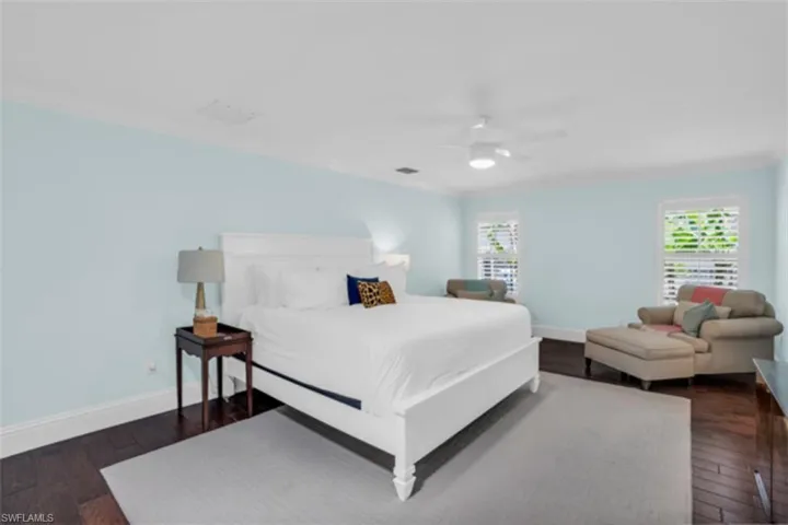 Large master suite.