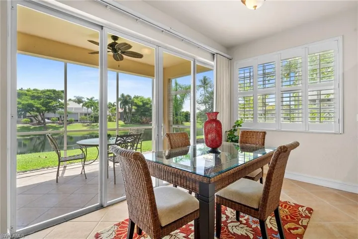 Breakfast Area Looking over the Water