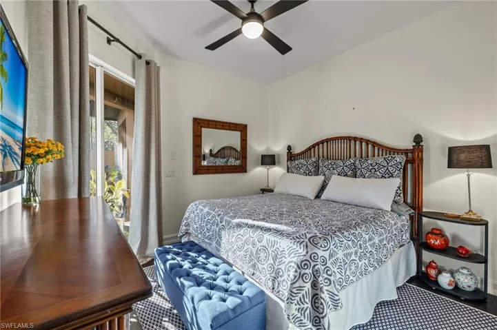 Bedroom with ceiling fan