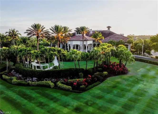 Surrounding community with a lawn