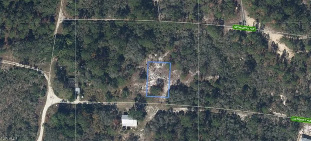 Aerial Map. Highlighting the property's location and surrounding topography