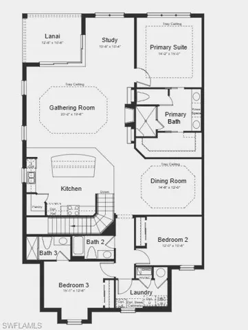 Additional Highlights Include: Tiled lanai, oak tread and painted risers, quartz countertops, upgraded appliances!