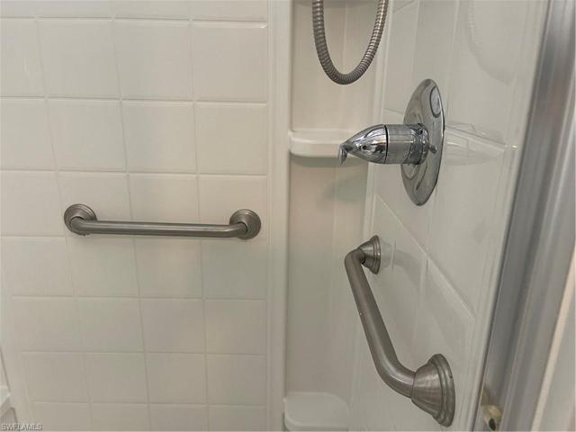 Grab bars in shower