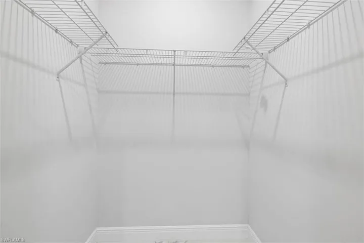 View of spacious Primary closet