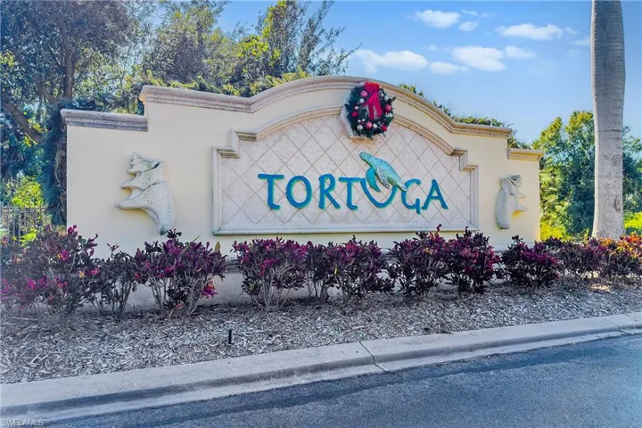 View of community entrance signage