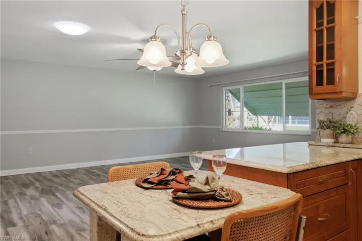 Eat in Kitchen, leading to the Family Room.