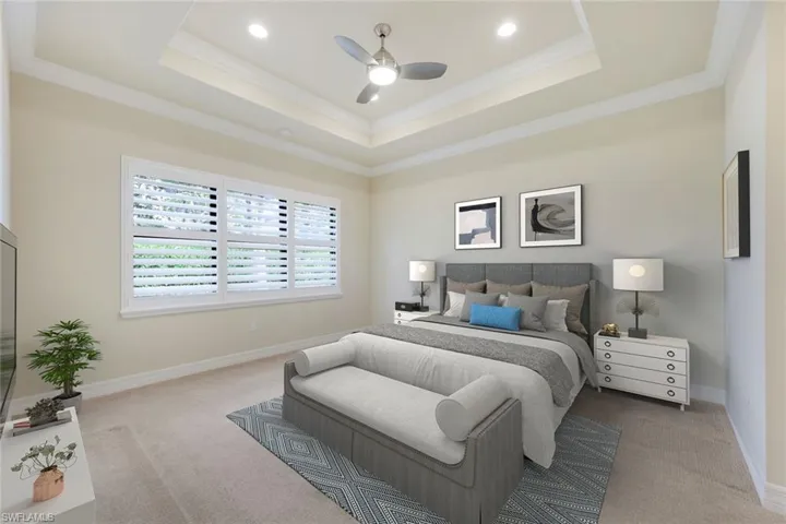 Virtual Staging of Primary Bedroom