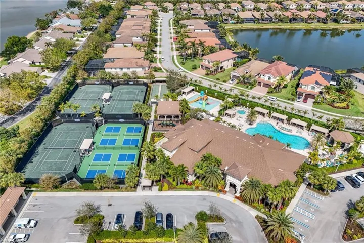 Aetrial View of Pickleball and Tennis