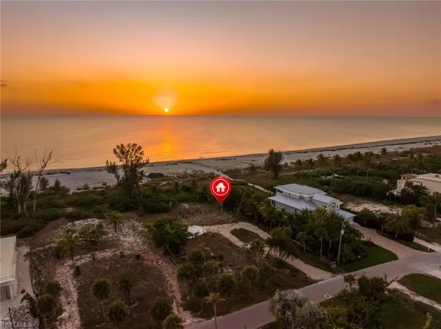 Drone / aerial view of a large body of water