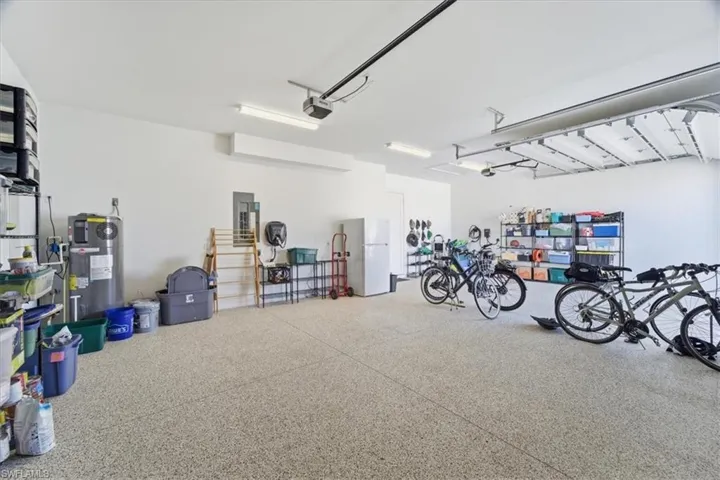 Oversized 3-car garage with 2 electric car charging stations