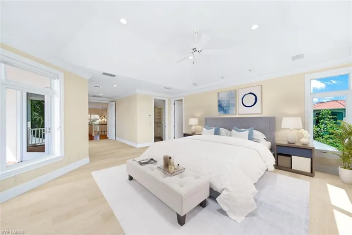 Virtual Furnishing and Virtual Flooring - Orig Primary Bedroom Flooring is carpet