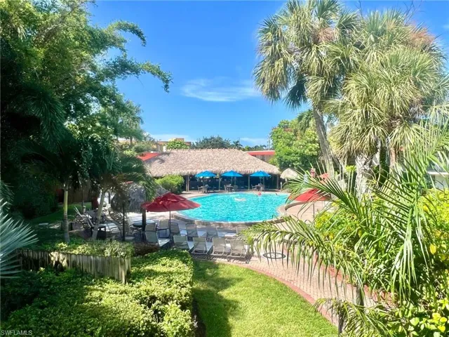 View of pool with a patio