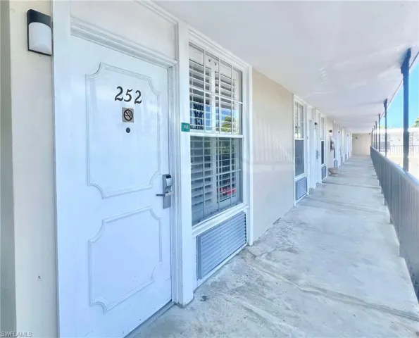 View of exterior entry