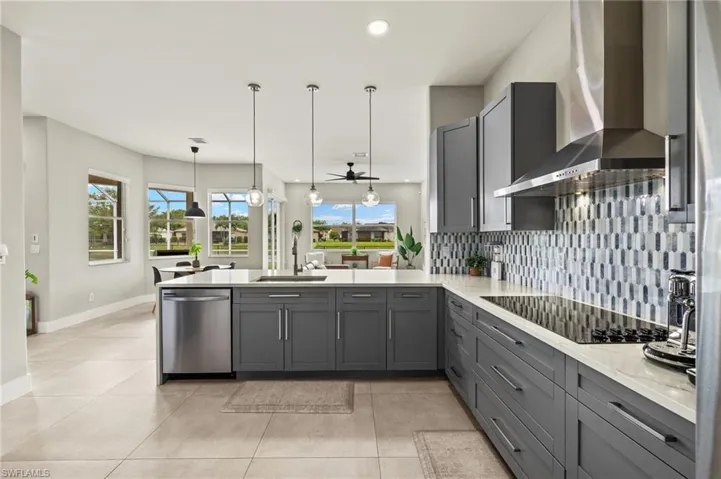 A beautiful lake view while cooking.