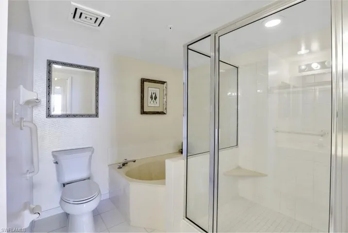 Shower and Separate Soaking Tub