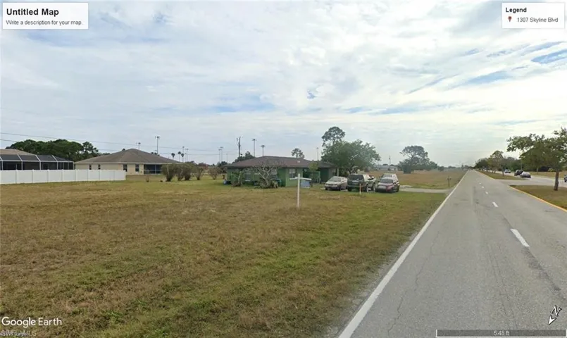 View towards South