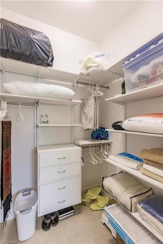 Each guest bedroom has a closet with loads of storage.