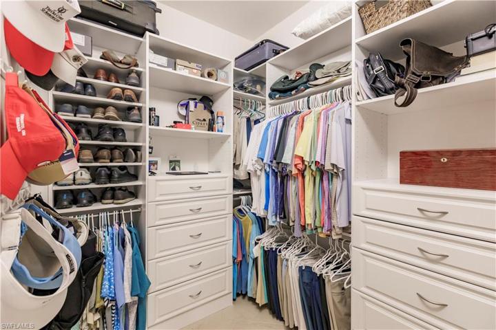 Hats for the men....shoes for the ladies?  You may want to be the first through the door to claim your space after settlement.  Call out "dibs" (whatever that means).  Either way, everyone wins in this deal!