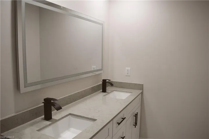 Bathroom with double vanity