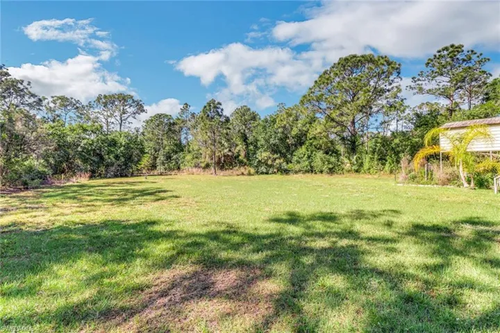 Partially cleared extra large lot