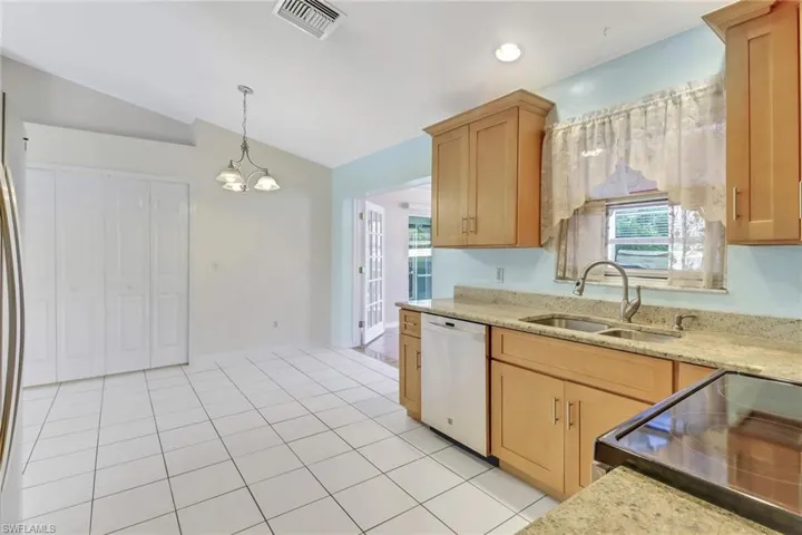Dining area adjacent to kitchen