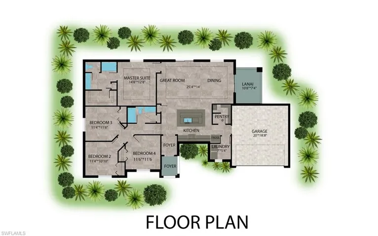 View of room layout