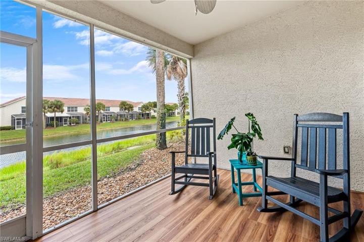 Screened Lanai with Lake Views