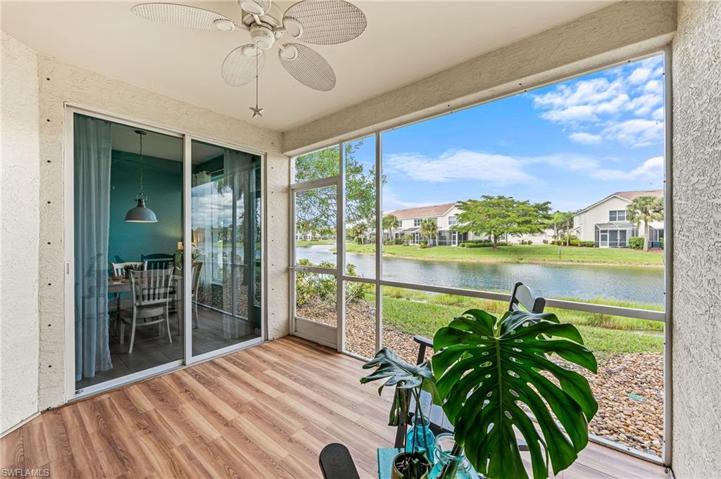 Screened Lanai View to Eat-In Kitchen