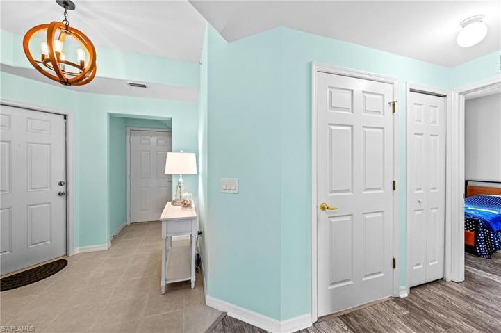 Entry Hallway Showing Interior Garage Doorway